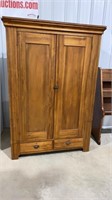 Wardrobe cabinet 50” wide 74” tall 25” deep