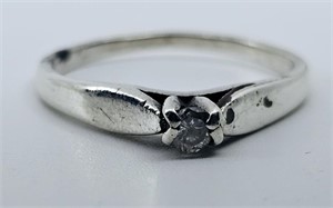Diamond Ring Sterling SIlver 925
