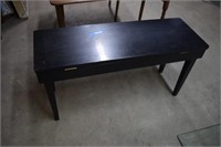 Black Piano Bench