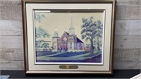 Framed St Mark's Church Halifax N.S Print 19" Wide