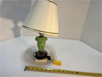 Small Vtg Green Table Lamp, Possible Jadeite
