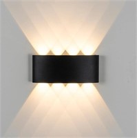 P3419  Neoglint 8W LED Wall Sconce, Black Modern W