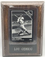 (Y) Lou Gehrig 4x6 Plaque