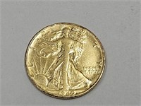 1940 Gold Plated Silver Walking Liberty 1/2 $ Coin