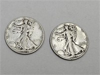 1938 Silver Walking Half Dollar Coins