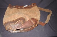 Large Leather Shoulder Bag 24"