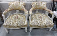 2 pcs Louis XVI Arm Chairs - 30"h x 25" x 25"