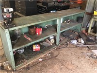 Large green cabinet counter. Not the vise