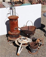 Vintage Metal Pieces incl. Kerosene Heater