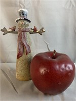 Apple & Snowman