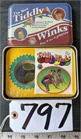 Tiddly Winks Game in Tin Box