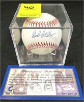 Bob Fielder Baseball Autographed w/