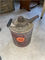 Metal Gasoline Can w/Bail Handle