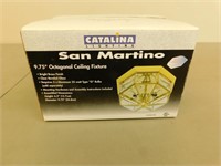 San Martino 9.75 in octagonal ceiling fixture NEW