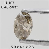 $650  Rare Fancy Natural Color Diamond(0.46ct)