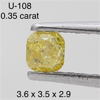 $500  Rare Fancy Natural Color Diamond(0.35ct)