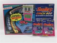 Johnny Lightning Mach 500 Race Track + Cars