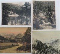 Vintage Mountains and Lake Photographs