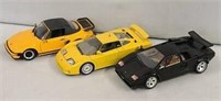 5x- Burago Lamborghini & Ferrari 1/18 Cars