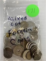 MIXED LOT FOREIGN COINS