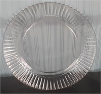 10'' Pink Glass Plate