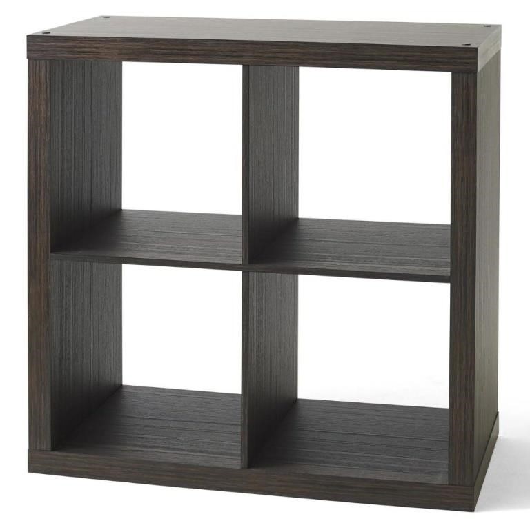 New $50 4-Cube Storage Organizer, Tobacco Oak