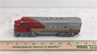 Santa Fe resin train car.  Has some weight to it