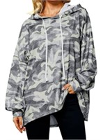 NEW Nlife Women Camouflage Print Drawstring