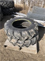 Two 12.4-24 tractor tires