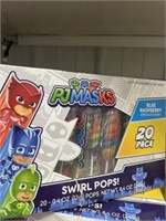 PJ MASKS 20 PACK SWIRL POPS