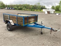 4' X 7' HOMEMADE SINGLE AXLE TRAILER