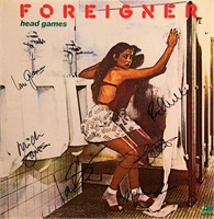 Foreigner Head Games signed album