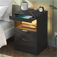 HNEBC 9127 BEDSIDE TABLE BLACK