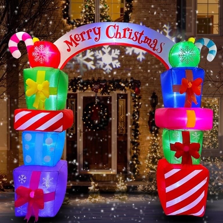 SEASONBLOW 8 FT Christmas Inflatable Gift Boxes