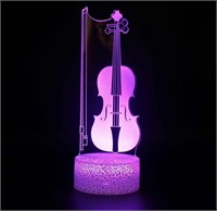 3D ILLUSION LED LAMP VIOLIN