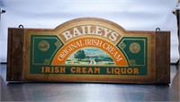 BAILEY'S IRISH CREAM WOOD SIGN, 22" X 9"