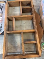 Wooden knickknack shelf  14“ x 17“
