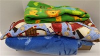 Mix Fabric Swatches/Remnants, Fleece, Varying
