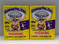 (2) 1986 GPK Garbage Pail Kids Series 4 Packs