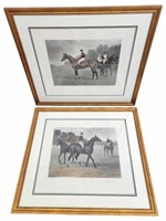 Pair of 1901 Hand Colored Jockey Prints