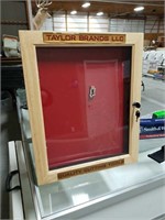 Double sided Taylor brands knife case with keys