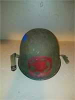 US army helmet with helmet liner, this helmet was