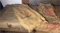 Lot of Burlap Sacks