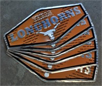 6x Metal NCAA Longhorns Sign, 11.5in X 23.5in