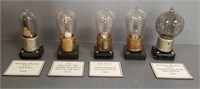 5 vintage vacuum tubes - untested including