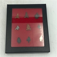 NINE ARROWHEAD POINTS