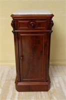 Marble Top Side Cabinet.