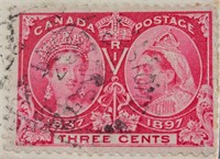Canada 1897 Three Cents Stamp with Envelope
