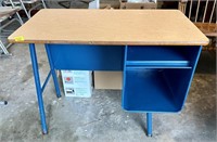 Blue Vintage Kid's Size Desk in Garage