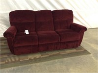 Burgundy couch w/ kickouts